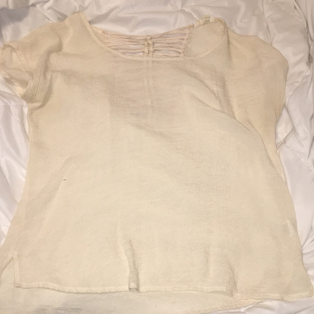 Cream Sheer Blouse